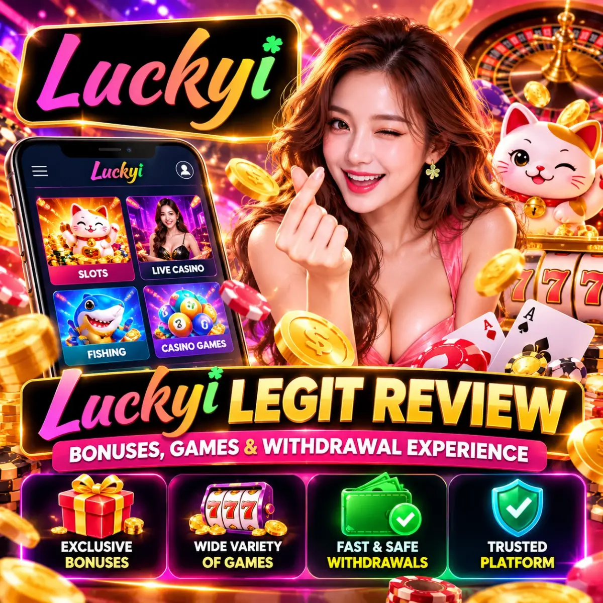 Luckyi Legit Review: Bonuses, Games & Withdrawal Experience